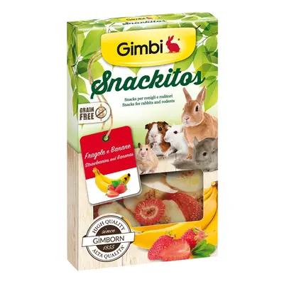 Gimbi Snackitos - jahoda a banán g