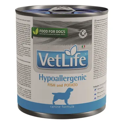 Vet Life Dog Hypoallergenic Fish & Potato konzerva g