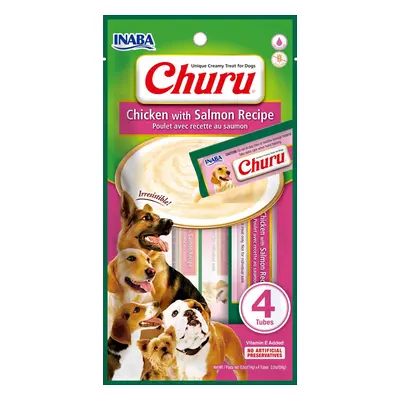 INABA Dog Churu Pyré - Kuře s lososem x g