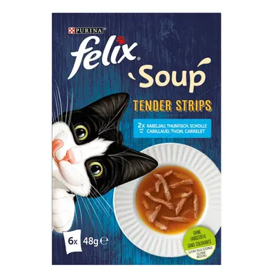 Felix Soup Tender Strips Výběr ryb x g