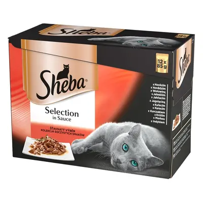 Sheba Selection kapsičky, výběr masa x g