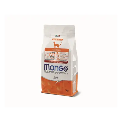 Monge Cat Monoprotein Sterilised suché krmivo pro kočky - kachna 1,5 kg