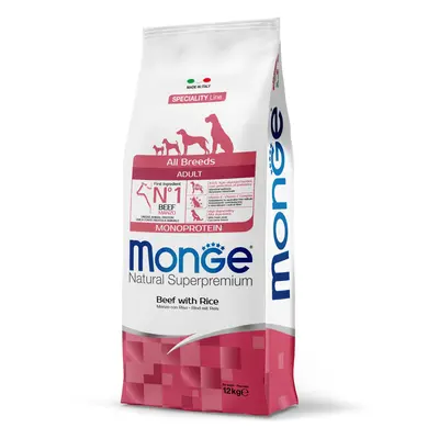 Monge Speciality Line All Breeds Adult Monoprotein suché krmivo pro psy - hovězí maso, rýže 2,5 