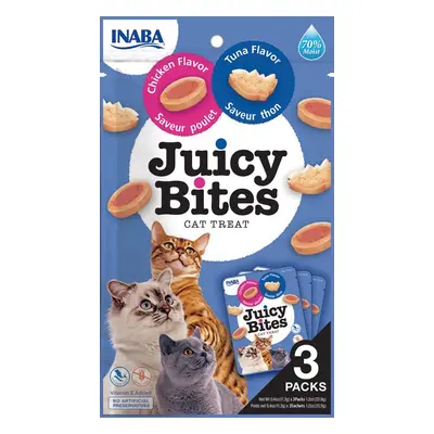 INABA Cat Juicy Bites - s tuňákem a kuřecím masem x 11,3 g