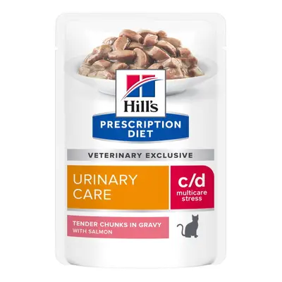 Hill's Prescription Diet c/d Urinary Stress krmivo pro kočky, losos - kapsičky x g