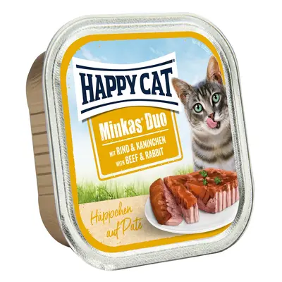 Happy Cat Minkas Duo - hovězí a králičí maso x g