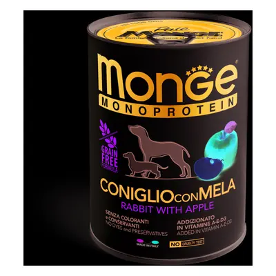 Monge Dog Monoprotein Fruits paté - králičí a jablka g