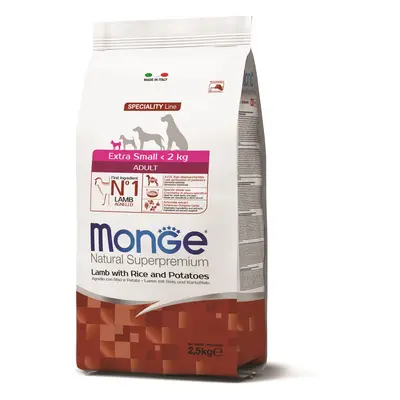 Monge Speciality Line Extra Small Adult suché krmivo pro psy - jehněčí, rýže a brambory 2,5 kg