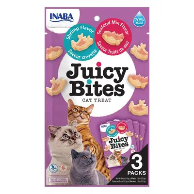 INABA Cat Juicy Bites - s krevetami a mořskými plody x 11,3 g