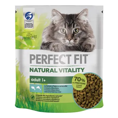 Perfect Fit Natural Vitality Adult 1+ krmivo pro kočky s lososem a bílým rybím masem g