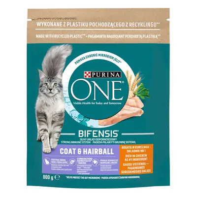 Purina ONE Bifensis Coat & Hairball 0,8 kg