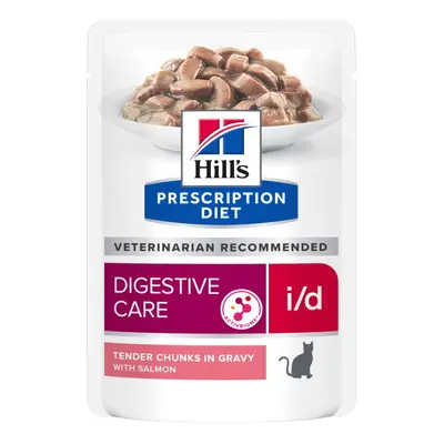 Hill's Prescription Diet i/d Digestive Care krmivo pro kočky, losos - v hliníkové kapsičce x g