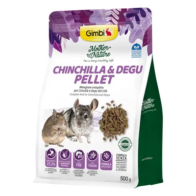 Gimbi Mother Nature Chinchilla & Degu Pellet - krmivo pro činčily a osmáky g datum spotřeby: 30.