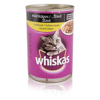 Whiskas konzerva s kuřecím masem ve šťávě g