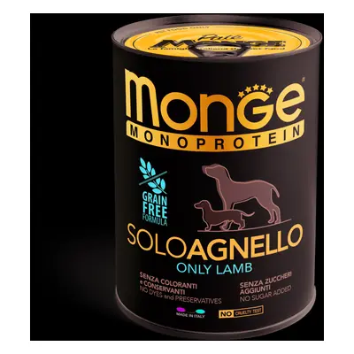 Monge Dog Monoprotein paté - jehněčí g