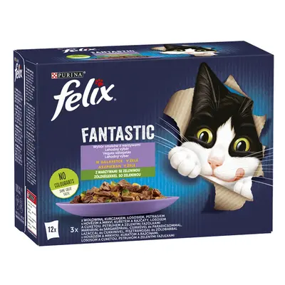 Felix Fantastic lahodný výběr se zeleninou v želé - s hovězím, kuřetem, lososem a pstruhem x g