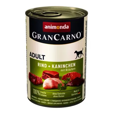 Animonda GranCarno Adult konzerva, hovězí, králík a zelené koření g (82767)