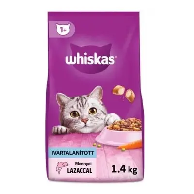 Whiskas Adult granule pro sterilizované kočky s lososem 1,4 kg