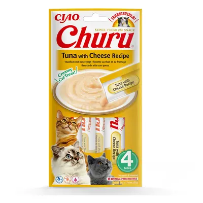 Inaba Cat Ciao Churu krémové krmivo pro kočky - tuňák, sýr x g