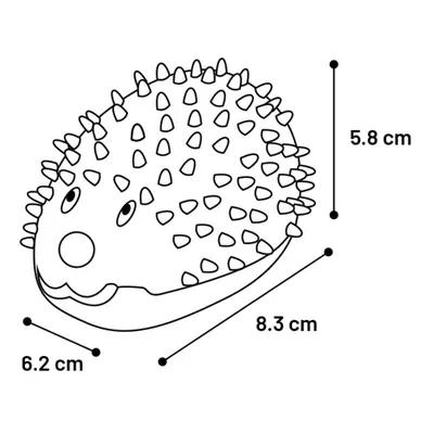 Flamingo Stako gumový ježek pro psa - ve více barvách ks