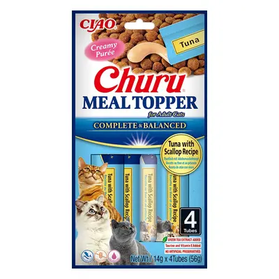 Inaba Cat Churu Meal Topper vlhké krmivo pro kočky - tuňák a losos x g