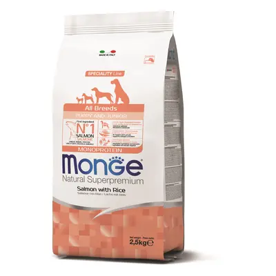 Monge Speciality Line All Breeds Puppy & Junior Monoprotein suché krmivo pro psy - losos, rýže 2