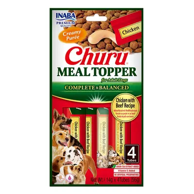 Inaba Dog Churu Meal Topper vlhké krmivo pro psy - kuřecí, hovězí x g