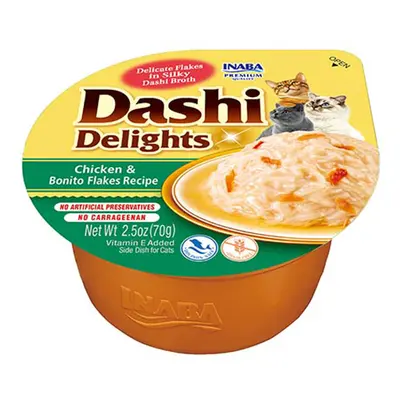 Inaba Cat Dashi Delights mokré krmivo pro kočky - kuře, bonito vločky x g