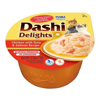 Inaba Cat Dashi Delights mokré krmivo pro kočky - kuře, tuňák, losos x g