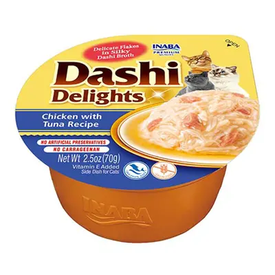 Inaba Cat Dashi Delights mokré krmivo pro kočky - kuře, tuňák x g