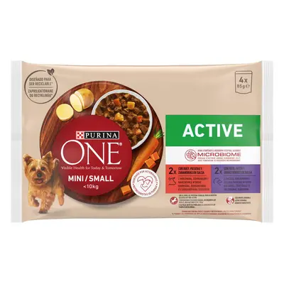 Purina ONE MINI Active kapsičky - s hovězím a kachním x g