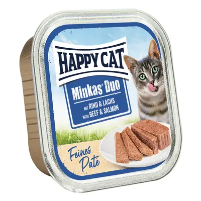 Happy Cat Minkas Duo - Hovězí maso a divoký losos x g