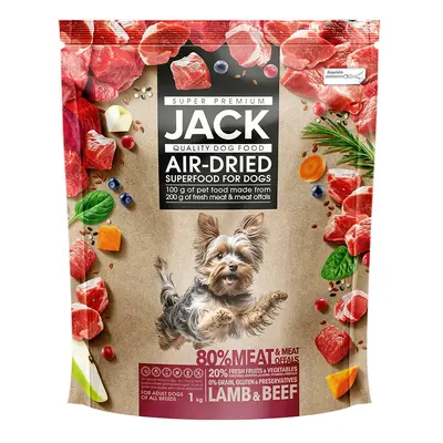 Jack AirDried suché krmivo pro psy - jehněčí a hovězí kg