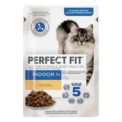 Perfect Fit Indoor 1+ kapsičky pro kočky - kuřecí maso, hrášek x g