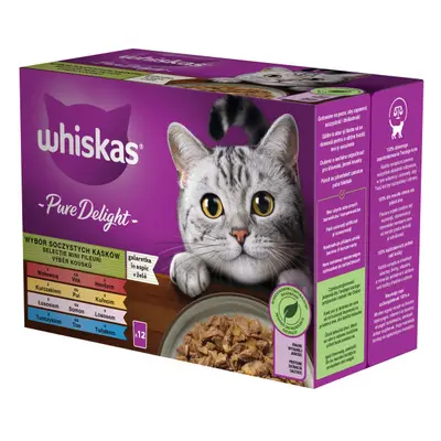 Whiskas Pure Delight výběr krmiva pro kočky v kapsičkách x g