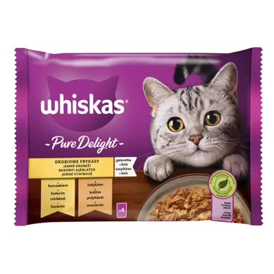 Whiskas Pure Delight výběr krmiva pro kočky v kapsičkách - kuřecí, krůtí x g