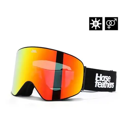 HORSEFEATHERS Snowboardové brýle Edmond - black/mirror red BLACK