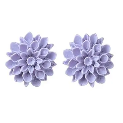 HORSEFEATHERS Flowerski náušnice - pastel lila PURPLE