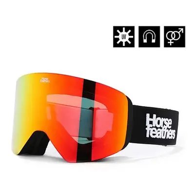 HORSEFEATHERS Snowboardové brýle Colt - black/mirror red BLACK