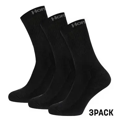 HORSEFEATHERS Ponožky Delete 3Pack - black BLACK