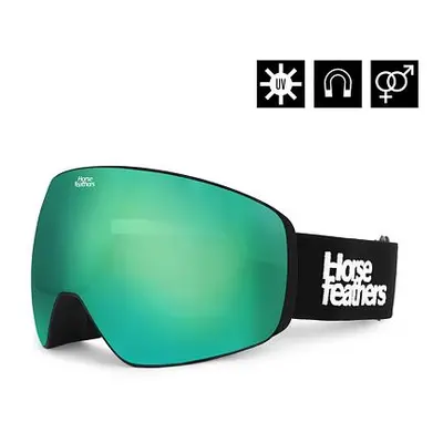 HORSEFEATHERS Snowboardové brýle Scout - black/mirror green BLACK