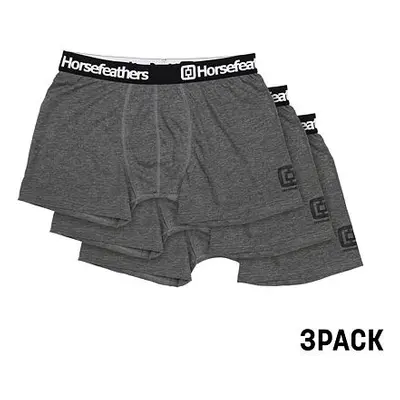 HORSEFEATHERS Boxerky Dynasty 3Pack - heather anthracite GRAY