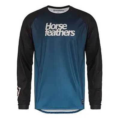 HORSEFEATHERS Bike dres Quantum LS - ink fade out BLUE