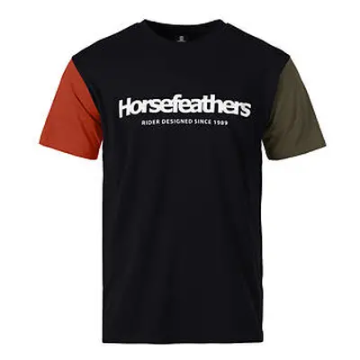 HORSEFEATHERS Triko Quarter - multicolor III BLACK