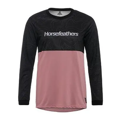 HORSEFEATHERS Dámské bike triko Fury LS - ash rose BLACK