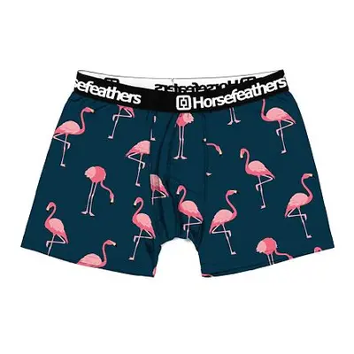 HORSEFEATHERS Boxerky Sidney - flamingos BLUE