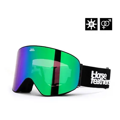 HORSEFEATHERS Snowboardové brýle Edmond - black/mirror green BLACK