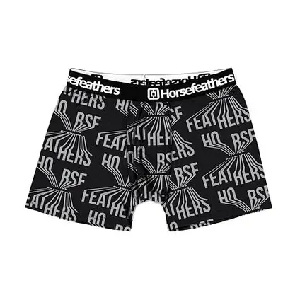 HORSEFEATHERS Boxerky Sidney - bevel BLACK