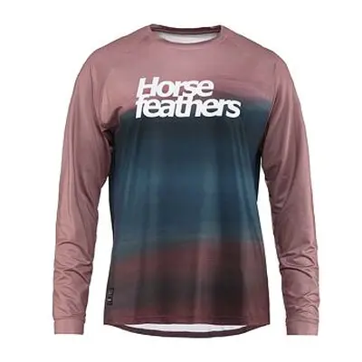 HORSEFEATHERS Dámský bike dres Quantum LS - foggy BLUE