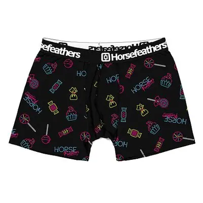 HORSEFEATHERS Boxerky Sidney - sweet candy BLACK